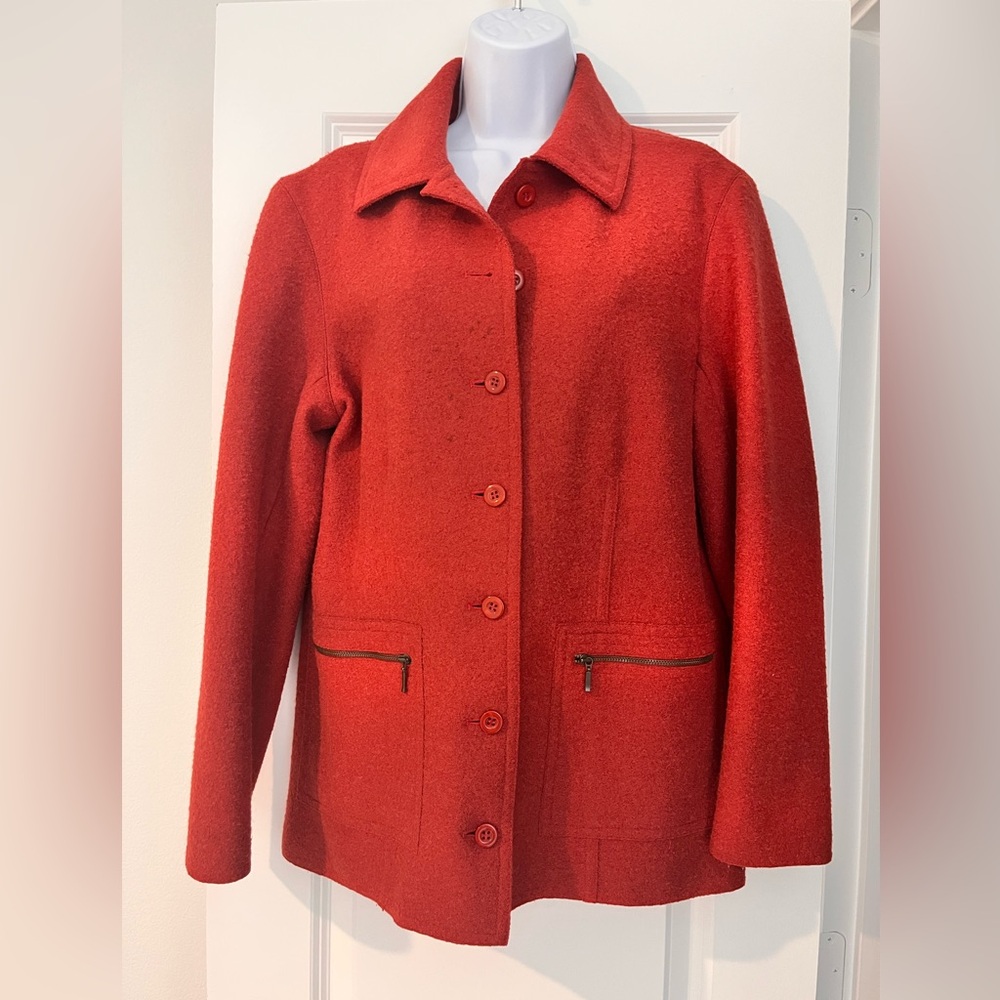 Talbots- Red Wool Women's Jacket